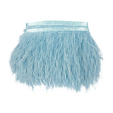 Ostrich Feather Fringe Trim 5" Single Ply - Baby Blue - Aviana Collection