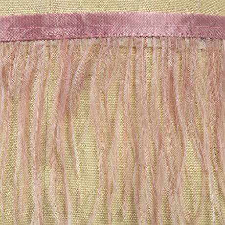 Ostrich Feather Fringe Trim 5" Single Ply - Dark Pink - Aviana Collection