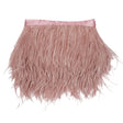 Ostrich Feather Fringe Trim 5" Single Ply - Dark Pink - Aviana Collection