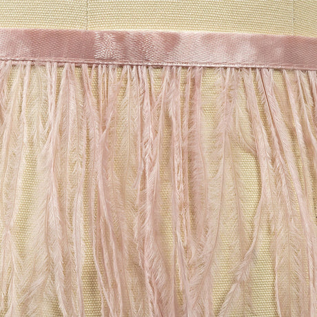 Ostrich Feather Fringe Trim 5" Single Ply - Pink - Aviana Collection