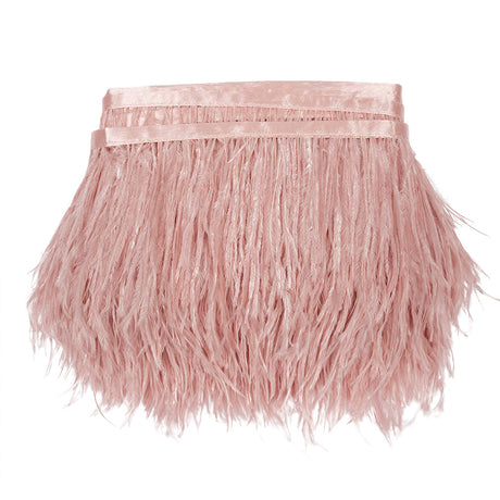 Ostrich Feather Fringe Trim 5" Single Ply - Pink - Aviana Collection