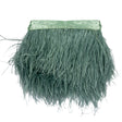 Ostrich Feather Fringe Trim 5" Single Ply - Jade - Aviana Collection