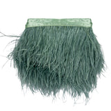 Ostrich Feather Fringe Trim 5" Single Ply - Jade - Aviana Collection
