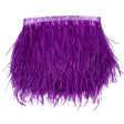 Ostrich Feather Fringe Trim 5" Single Ply - Sparkling Grape - Aviana Collection