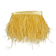 Ostrich Feather Fringe Trim 5" Single Ply - Mustard - Aviana Collection