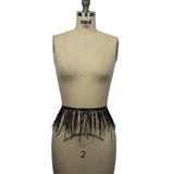 Ostrich Feather Fringe Trim 5" Single Ply - Black - Aviana Collection