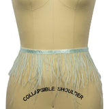 Ostrich Feather Fringe Trim 5" Single Ply - Seafoam - Aviana Collection