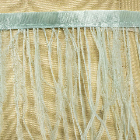 Ostrich Feather Fringe Trim 5" Single Ply - Seafoam - Aviana Collection