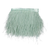 Ostrich Feather Fringe Trim 5" Single Ply - Seafoam - Aviana Collection