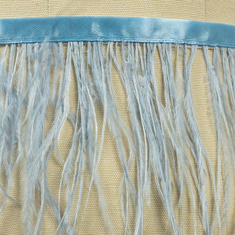 Ostrich Feather Fringe Trim 5" Single Ply - Periwinkle - Aviana Collection