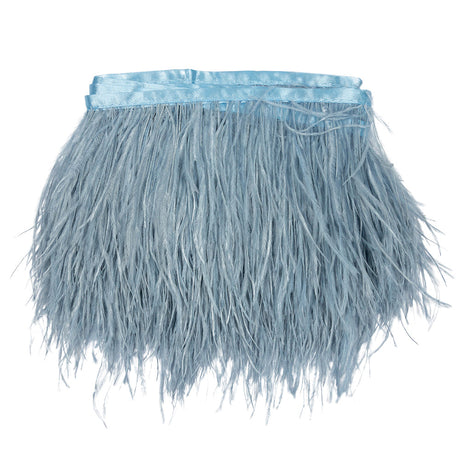 Ostrich Feather Fringe Trim 5" Single Ply - Periwinkle - Aviana Collection