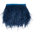 Ostrich Feather Fringe Trim 5" Single Ply - Navy - Aviana Collection