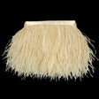 Ostrich Feather Fringe Trim 5" Two Ply - Bone White - Aviana Collection