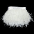 Ostrich Feather Fringe Trim 5" Two Ply - White - Aviana Collection