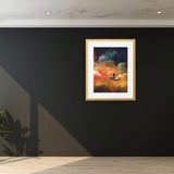 Gold Picture Frame with Plastic Front, 16x20", Wall-Ready