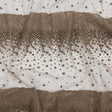 Flocked Puffy Glitter Tulle - Mink Abstract Stripes