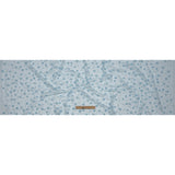 3D Puffy Glitter Tulle - Baby Blue and White Flowers and Geometric Stems