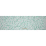 3D Puffy Glitter Tulle - Mint and White Flowers and Geometric Stems