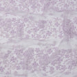 3D Puffy Glitter Tulle - Lilac Floral Stripes