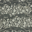 3D Puffy Glitter Tulle - Off White and Silver Floral Stripes
