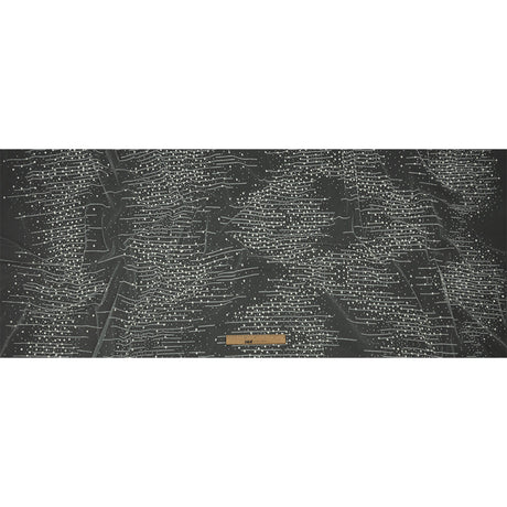 3D Puffy Glitter Tulle - White Spotted Striations