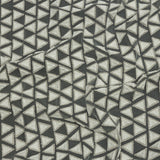3D Puffy Glitter Tulle - Brilliant White Triangle Rows