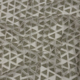 3D Puffy Glitter Tulle - Mink Triangle Rows