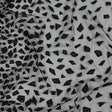 3D Puffy Glitter Tulle - Black Geometric Gradient