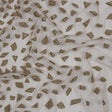 3D Puffy Glitter Tulle - Mink Geometric Gradient