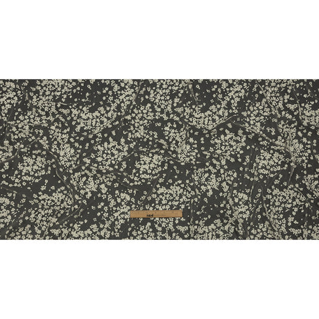 3D Puffy Glitter Tulle - Champagne and White Floral