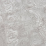 3D Fabric Roses Glitter Tulle - Light Gray