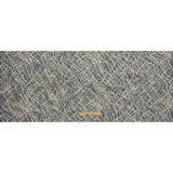 Corded Glitter Tulle with Sequins - White and Metallic Silver Abstract