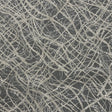 Corded Glitter Tulle with Sequins - White and Metallic Silver Abstract