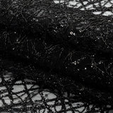 Corded Glitter Tulle with Sequins -