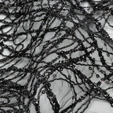 Corded Glitter Tulle with Sequins -
