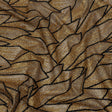 Glitter Tulle - Gold and Black Geometric Shards