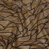 Glitter Tulle - Gold and Black Geometric Shards