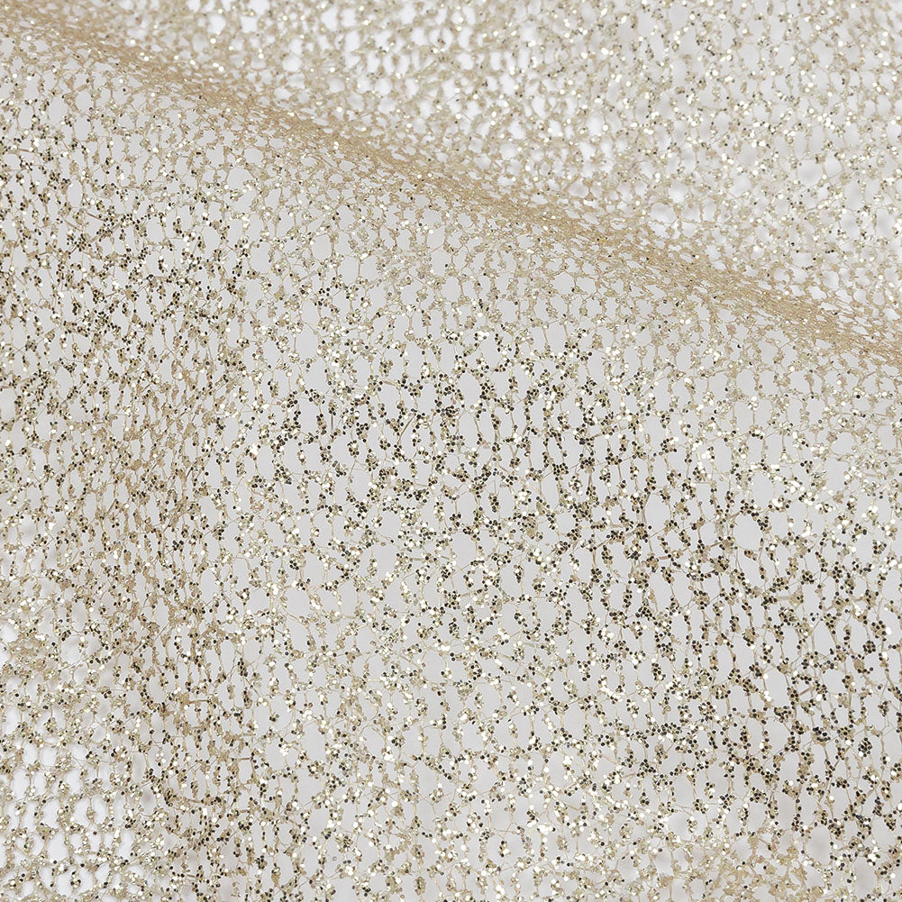 White and Gold Ombre Glitter Webbing