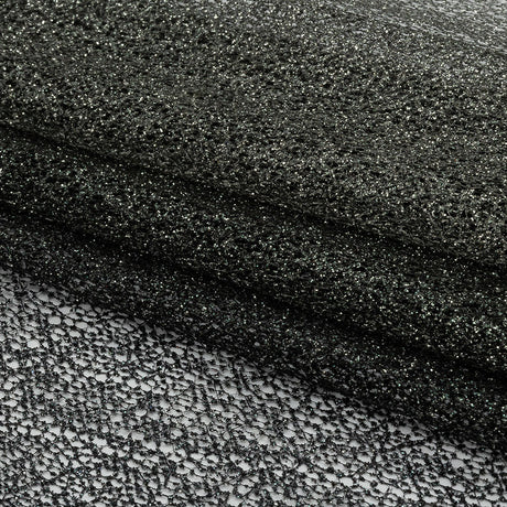 White and Black Ombre Glitter Webbing