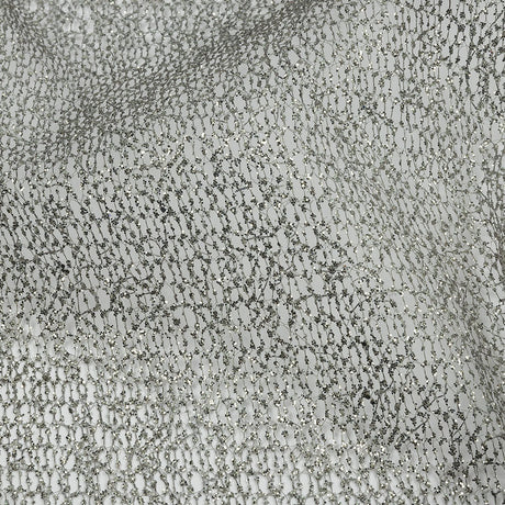 White and Silver Ombre Glitter Webbing