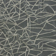 Glitter Tulle - White and Silver Linear Geometry