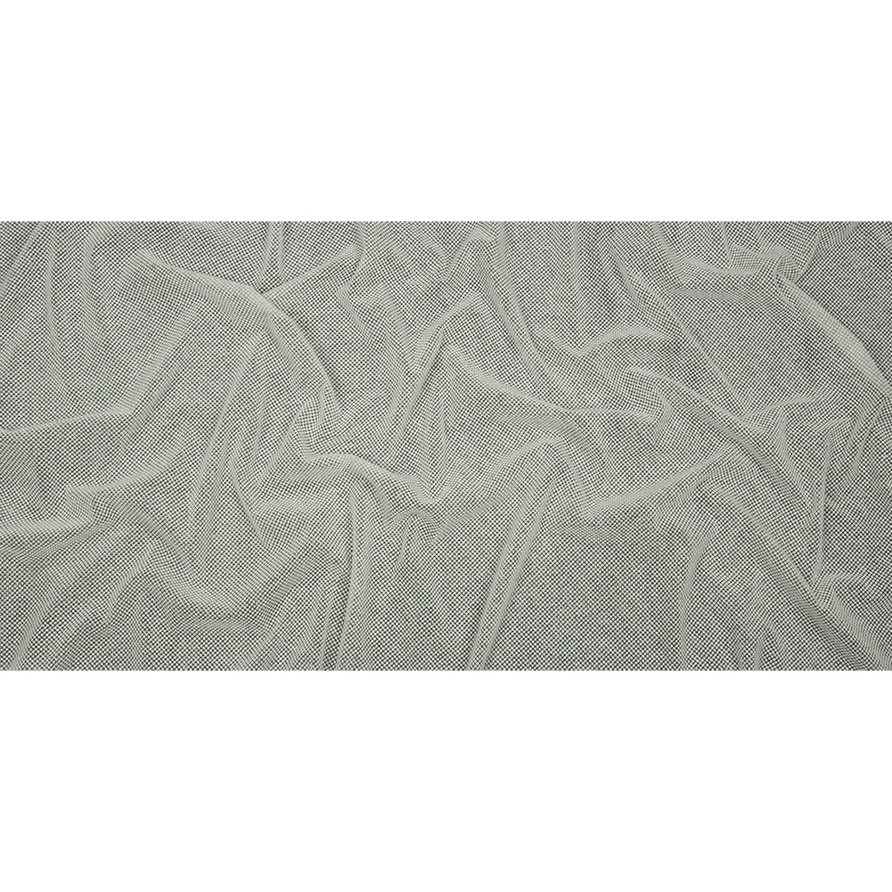 3D Puffy Glitter Tulle - White Packed Polka Dots