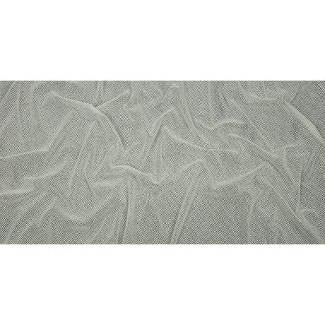 3D Puffy Glitter Tulle - White Packed Polka Dots