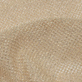 3D Puffy Glitter Tulle - Champagne and Silver Packed Polka Dots