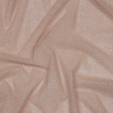 3D Puffy Glitter Tulle - Pink and Silver Packed Polka Dots