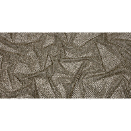 3D Puffy Glitter Tulle - Mink and Bronze Packed Polka Dots
