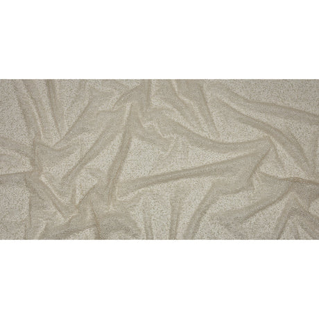 Glitter Tulle - Champagne and Silver Abstract Striations - Flare Collection
