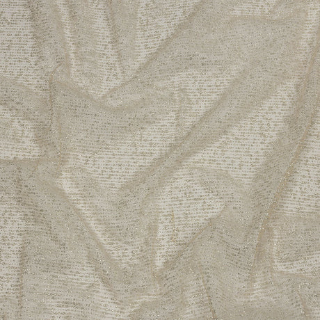 Glitter Tulle - Champagne and Silver Abstract Striations - Flare Collection