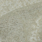 Glitter Tulle - Light Mint and Silver Abstract Striations - Flare Collection