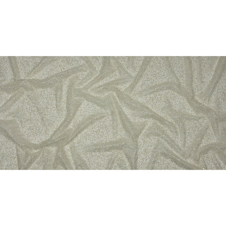 Glitter Tulle - Light Mint and Silver Abstract Striations - Flare Collection